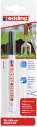 edding Marker outdoor Edding 8055, varf rotund, 1-2 mm, negru, rezistent la intemperii, cerneala opaca, 1 bucata/blister (ED805501)