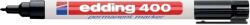 edding Marker permanent Edding 400, corp plastic, varf rotund, 1 mm, negru (ED4001) - forit