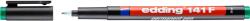 Edding Marker permanent edding 141, corp din plastic, varf rotund, 0.6 mm, verde (ED1415)