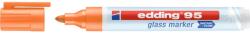 edding Marker pentru sticla edding 95, corp din plastic, varf rotund, 1.5-3 mm, portocaliu (ED495006)