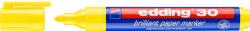 edding Marker permanent edding 30, corp plastic, varf rotund, 1.5-3 mm, galben (ED300005)