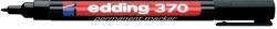 Edding Marker permanent Edding 370, corp plastic, varf rotund, 1 mm, negru (ED3701)