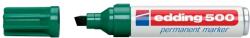edding Marker permanent Edding 500, negru, corp aluminiu, varf retezat, 2-7 mm, verde (ED5004)