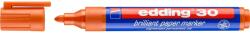 Edding Marker permanent edding 30, corp din plastic, varf rotund, 1.5-3 mm, portocaliu (ED300006)