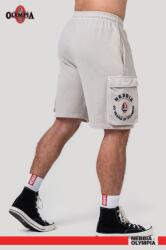 NEBBIA Washed Loose Fit Cargo rövidnadrág LEGACY 787 - light grey (XL) - NEBBIA