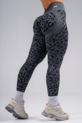 NEBBIA Push-Up Compression Leopard Leggings PRIMAL 849 BLACK LEOPARD - BLACK LEOPARD (L) - NEBBIA