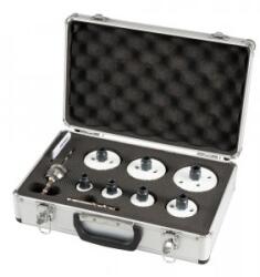 Makita BiM Ezychange set cu 2 gauri in carcasa de aluminiu: 25, 32, 40, 51, 65, 68, 76 + burghie HSS-G E-12295 (E-12295)