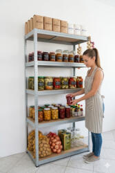 Smart Shelf Fém polc - Horganyzott, nagy teherbírás, 175 kg/polc - SF4 (max. 875kg) - 180x90x45 (SF4)