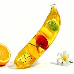  Jucărie Squishy Banană cu Fructe - Antistres Moale și Elastică Squeeze Toy (JPT)