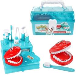 Toy-Toys Set de joaca trusa doctor dentist stomatolog in valiza cu accesorii 10 piese 13x21 cm (JPT)