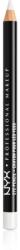 NYX Professional Makeup Eye and Eyebrow Pencil creion de ochi cu trasare precisă culoare 906 White 1.2 g