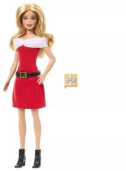 Mattel Barbie: Fashionista Barátnők Stílusos Divatbaba, Mikulás inspirálta ruhában (JLX46) - jateknet