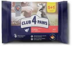 CLUB 4 PAWS -Club 4 Paws Premium Teljes Értékű Eledel Kölyök Kutyáknak Pulyka Szószban 5+1(6x80g)