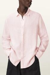 AllSaints риза мъжка от лен LOOM (M172SC)