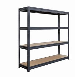 Kovona System Kovona Heavy polc 177 × 200 × 60 cm, fekete
