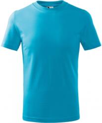 MALFINI Tricou copii, finisat silicon, 160 g/m2, marime: 134 cm, Turcoaz, Malfini 1384410
