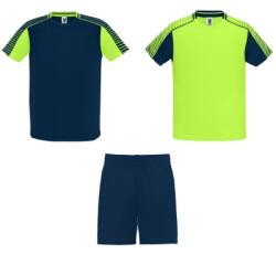 Roly Echipament sportiv copii Juve, Unisex, verde fluorescent-bleumarin, marime: 12 ani, Roly CJ05252722255