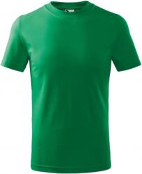 MALFINI Tricou copii, finisat silicon, marime: 122 cm, verde mediu, Malfini 1381609