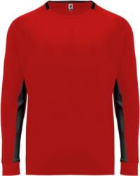 Roly Tricou copii, cu maneca lunga, Porto, rosu-negru, marime: 8 ani - 40cm/54cm, Roly CA0413256002