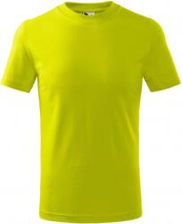 MALFINI Tricou copii, finisat silicon, marime: 110 cm, lime, Malfini 1386208