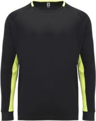 Roly Tricou copii, cu maneca lunga, Porto, fluorescent, negru-galben, marime: 8 ani - 40cm/54cm, Roly CA04132502221