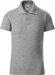 MALFINI Tricou copii, pique polo, marimea: 146 cm, gri inchis, Malfini 2221211