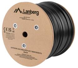 Lanberg UTP CAT7 S/FTP de exterior Telepítői cablu Negru 305m LCS721CU0305BK LCS7-21CU-0305-BK (LCS7-21CU-0305-BK)