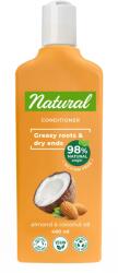 Aroma Naturall Balsam pentru rădăcini grase și vârfuri uscate, migdale și lapte de cocos, 400 ml