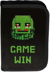 PASO Penar școlar Paso Pixel Mask - 1 fermoar și 2 aripi (PP26ME-P001BW) Penar