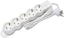 Rebel Prelungitor 5 prize fără întrerupător, cablu 3×1, 5 mm2, 3 m, Rebel (URZ3575-3)