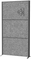 MAUL Térelválasztó MAUL 3 részes szürke zajfogó 100x180 cm (9601089)