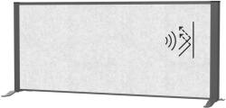 MAUL Térelválasztó MAUL asztali világosszürke zajfogó antracit kerettel talppal 120x50 cm (9852289)