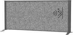 MAUL Térelválasztó MAUL asztali szürke zajfogó antracit kerettel talppal 120x50 cm (9851289)