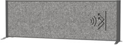 MAUL Térelválasztó MAUL asztali szürke zajfogó antracit kerettel talppal 160x50 cm (9851689)