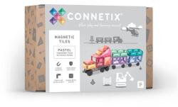 Connetix CONNETIX® Set Transport Pastel construcție magnetică 50 buc (CT-P-00050-TR) Jucarii de constructii magnetice