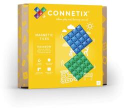 Connetix CONNETIX® Placă de bază albastră și verde Rainbow 2ks (CT-R-BG002-BP) Jucarii de constructii magnetice