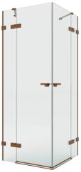 NEW TRENDY Eventa Copper Brushed cabină de duș 120x80 cm dreptunghiular cupru periat/sticlă transparentă EXK-8072 (EXK8072)