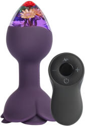 LOVISS Flower - vibrator anal cu telecomandă (mov) (6977198570445) Vibrator