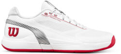 Wilson Încălțăminte de tenis pentru bărbați Rush Pro 5 CTC White/Red/Grey EUR 43 1/3