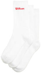 Wilson Șosete Crew Logo Sock 3 Pack Bright White L