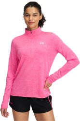 Under Armour Tech 1/2 Zip- Twist Super Pink / White Női melegítőfelső L