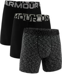 Under Armour Perf Tech Space Dye 6in 3pk Black Férfiboxeralsó S