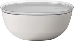 Mepal Silueta fedeles tálalótál 5000 ml - Nordic White, mosogatógépben és mikrohullámú sütőben használható, salátástál