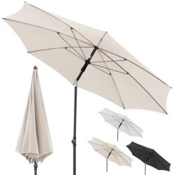 doppler Rethink kerti napernyő 200 cm átmérő, természetes színű, erkélyre és teraszra, 100% újrahasznosított poliészter, dönthető, UV 50+ vé