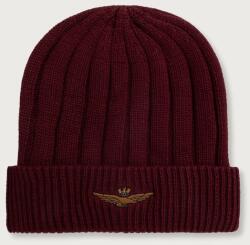Aeronautica Militare beanie férfi pamut - burgundia Univerzális méret