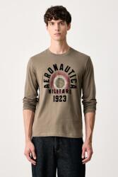 Aeronautica Militare hosszúujjú férfi pamut - zöld XXL - answear - 26 990 Ft