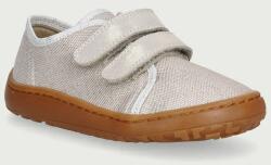 Froddo gyerek papucs BAREFOOT CANVAS - ezüst 27