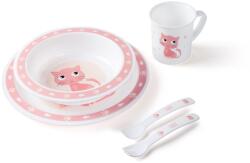 Canpol babies Set de masă Pink 4/401_pin Set pentru masa bebelusi