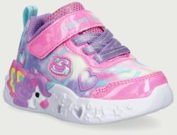 Skechers UNICORN CHARMER - LIL HEART S gyerek sportcipő - rózsaszín 22