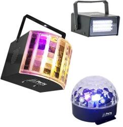 PARTY Set Disco 1 Stroboscop + 1 Derby Light + 1 Astro Light (party-3pack) - global-electronic